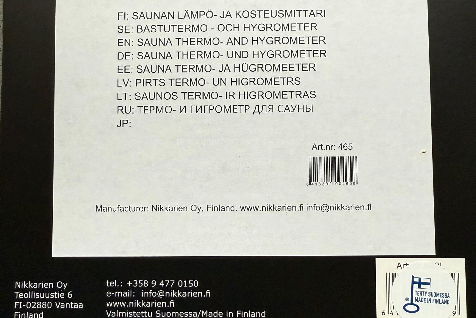 Thermo- en hygrometer